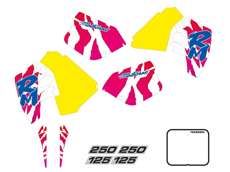 TECNOSEL Stickers Kit Team OEM passend für Suzuki 1992