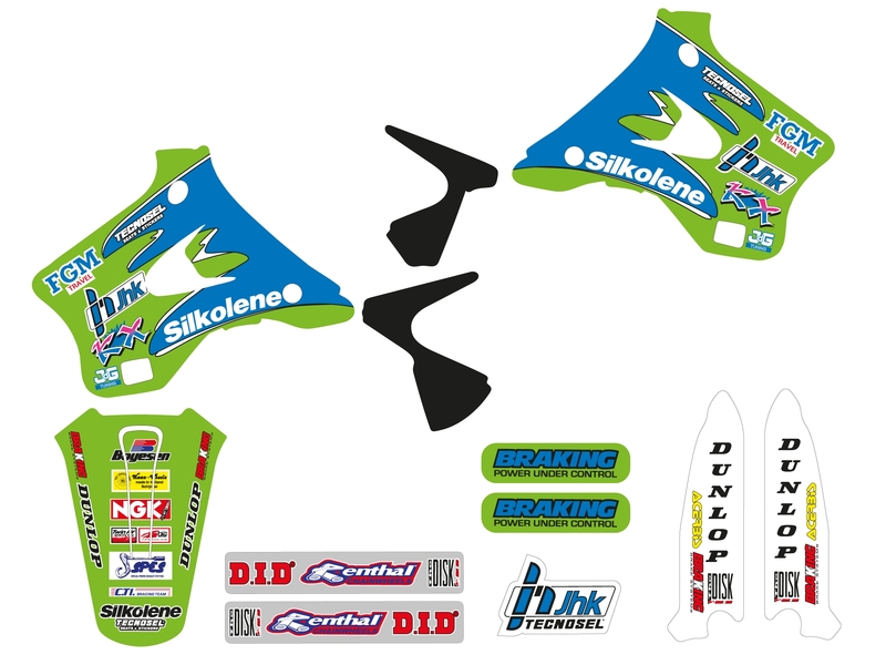 TECNOSEL Stickers Kit Team passend für Kawasaki 1996