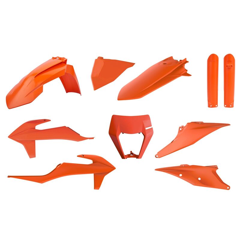 POLISPORT Plastic Kit Orange passend für KTM