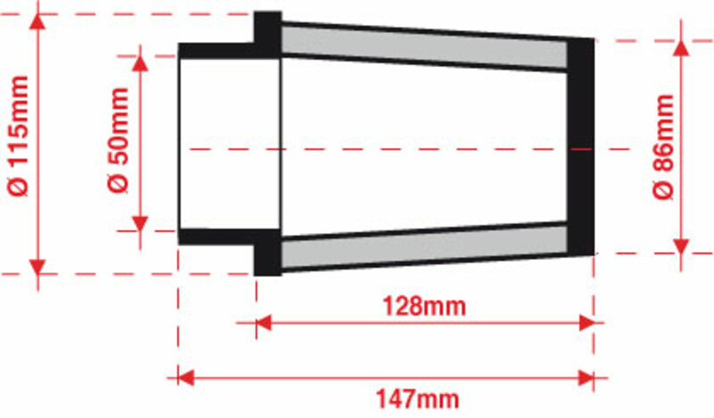 BMC Luftfilter konisch Ø 50 mm - FBSS50-128