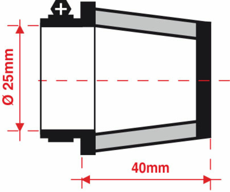 BMC Entlüftungsfilter Ø 25 mm - FBSA25-40