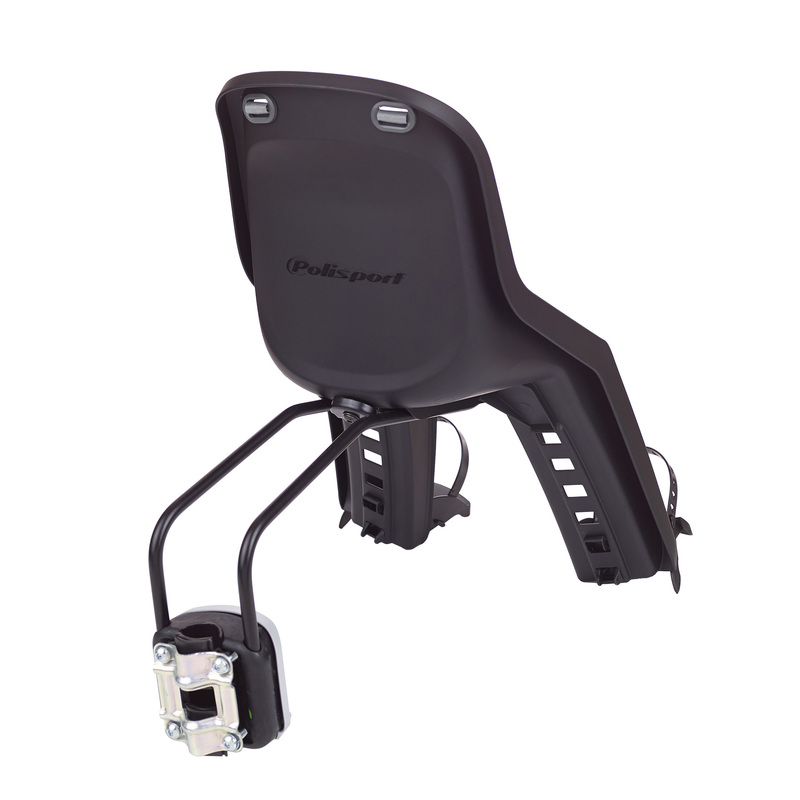POLISPORT Bubbly Mini Plus FF Front Child Bike Seat Frame Mounting - Black/Dark Grey
