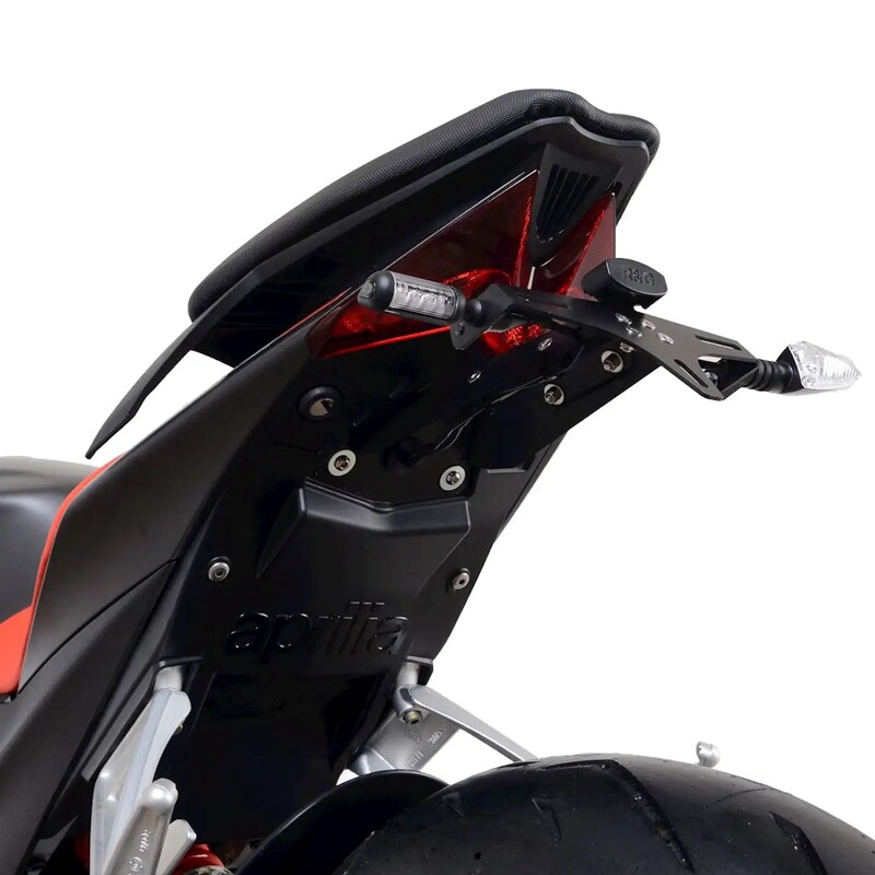 R&G RACING Kennzeichenhalter - Schwarz passend für Aprilia