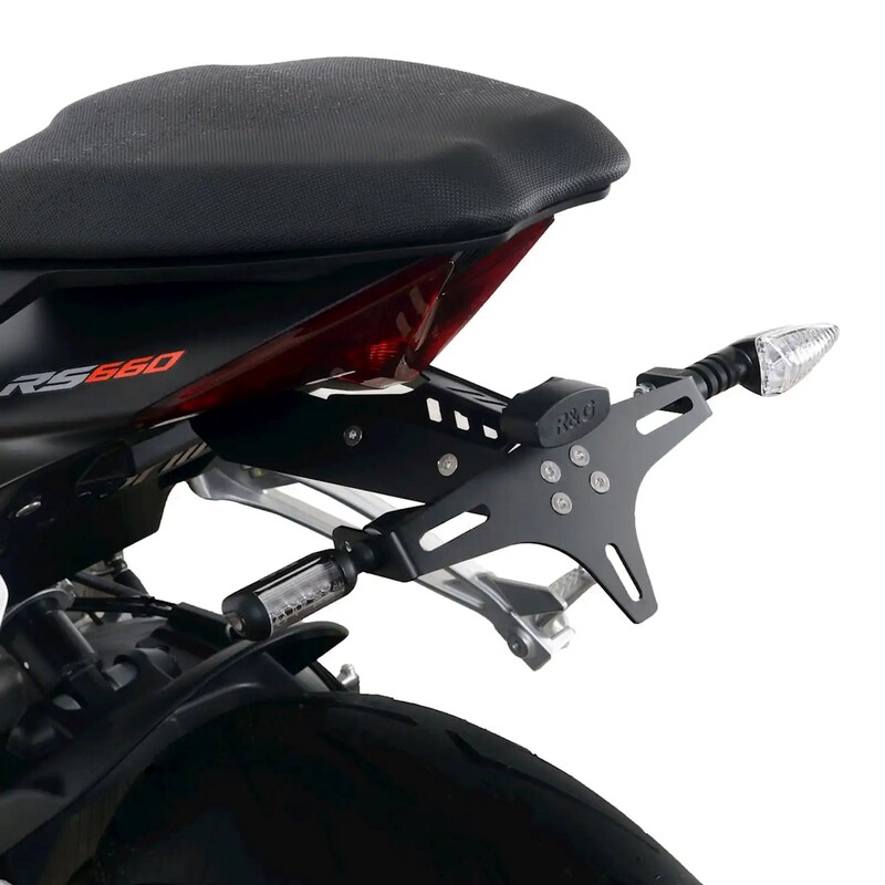 R&G RACING Kennzeichenhalter - Schwarz passend für Aprilia