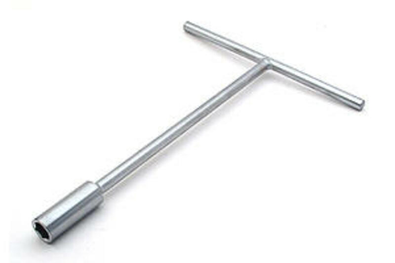 BIHR T-Steckschlüssel verchromt satiniert 17 mm