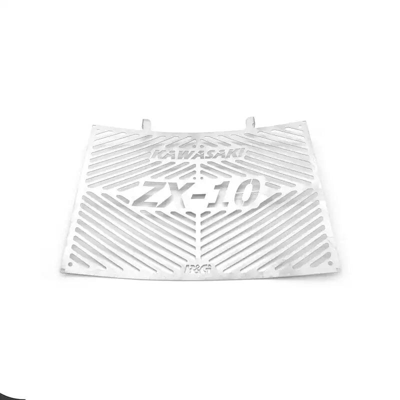 R&G RACING Kühlergrillschutz mit Markengravur – Edelstahl passend für Kawasaki ZX-10RR