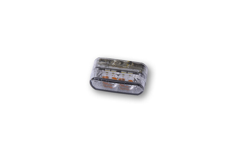 SHIN YO Module 1 Pro LED 2in1 Blinker-Positionsleuchten-Kombination Gehäuse / Linse Rauchgrau (Paar), Vorn & Hinten