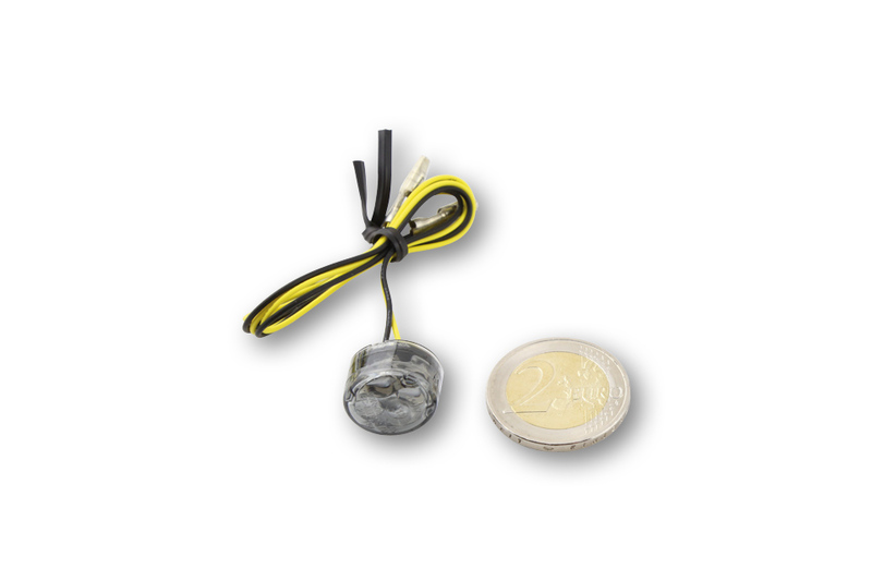 SHIN YO Micro-Oval LED Blinker-Modul Linse Rauchgrau (Paar), Vorn & Hinten