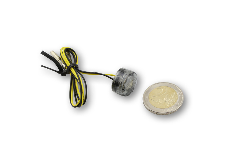 SHIN YO Micro-Oval LED Blinker-Modul Linse Rauchgrau (Paar), Vorn & Hinten