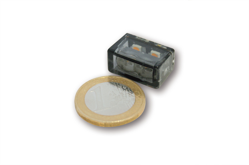 SHIN YO Micro Cube-H LED Blinker-Modul Linse Rauchgrau (Paar), Vorn & Hinten
