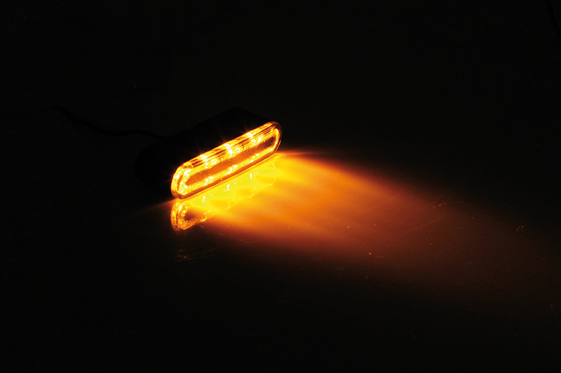 SHIN YO Loop Pro LED Blinker Gehäuse Schwarz / Linse Rauchgrau (Paar), Vorn & Hinten