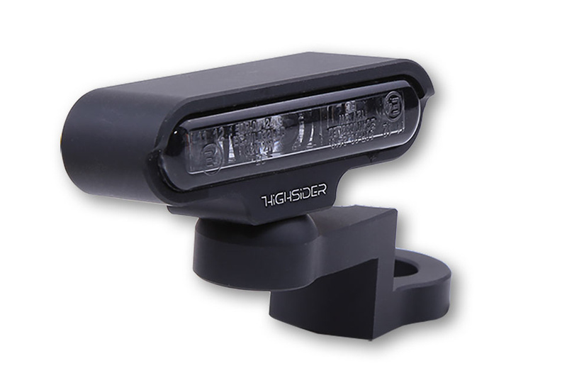 HIGHSIDER pro Typ 2 LED Blinker Gehäuse Schwarz / Linse Rauchgrau (Paar), Vorn