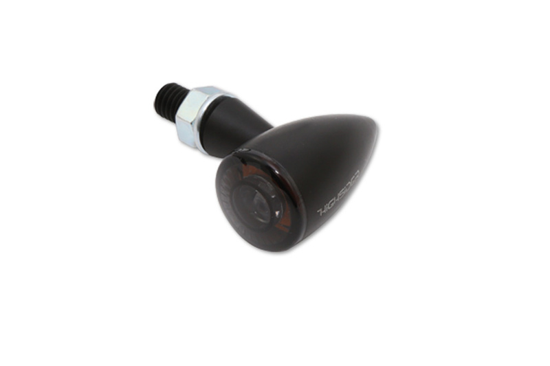 HIGHSIDER pro Montana Bullet LED Blinker, Schwarz-Matt (Paar)
