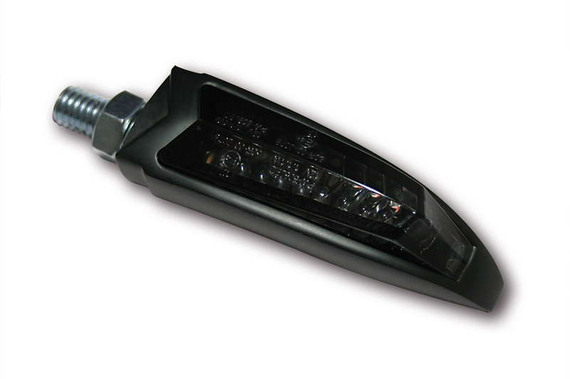 HIGHSIDER pro Arc LED Blinker/Positionslicht Schwarz/Getönt 2in1, E-Geprüft (Paar)