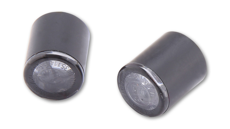HIGHSIDER pro Proton LED Blinker-Modul Gehäuse Schwarz / Linse Rauchgrau (Paar), Vorn & Hinten