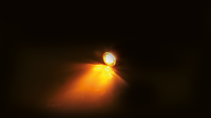 HIGHSIDER pro Proton Modul LED Blinker/Positionslicht Schwarz/Getönt 2in1, E-Geprüft (Paar)