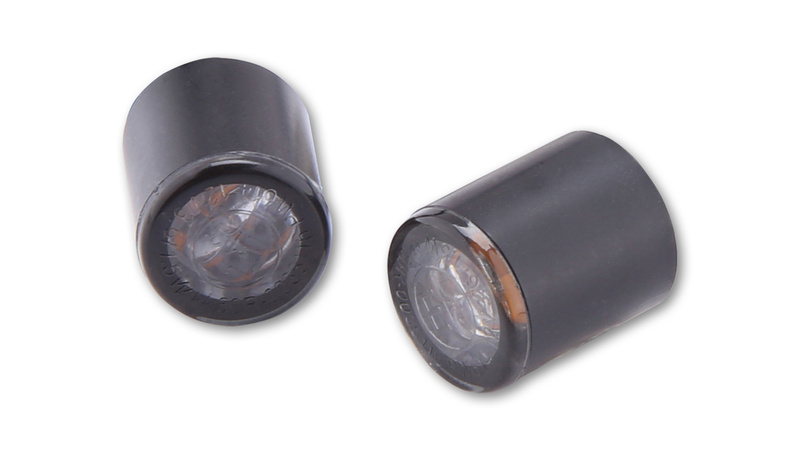 HIGHSIDER pro Proton Modul LED Blinker/Positionslicht Schwarz/Getönt 2in1, E-Geprüft (Paar)