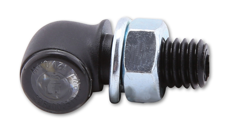 HIGHSIDER pro Proton Two LED Blinker Gehäuse Schwarz / Linse Rauchgrau (Paar), Vorn & Hinten