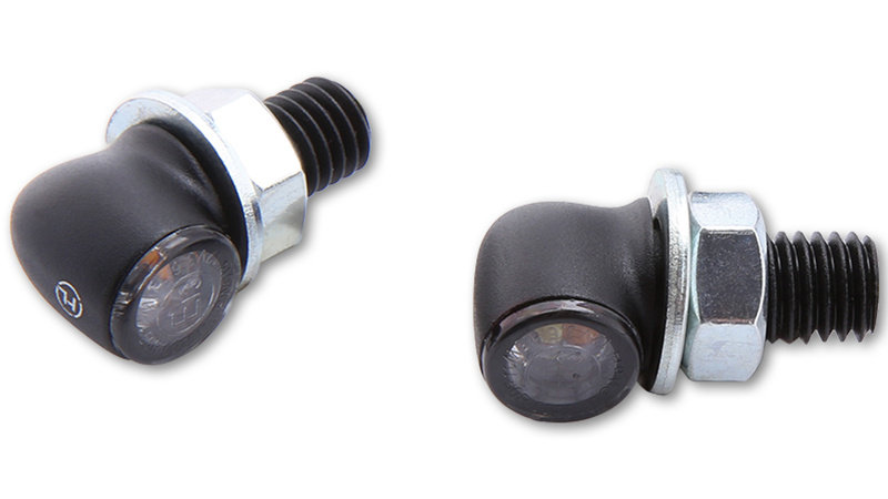 HIGHSIDER pro Proton Two LED Blinker/Positionslicht Schwarz/Getönt 2in1, E-Geprüft (Paar)