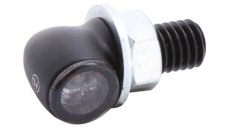 HIGHSIDER pro Proton Two LED Blinker/Positionslicht Schwarz/Getönt 2in1, E-Geprüft (Paar)
