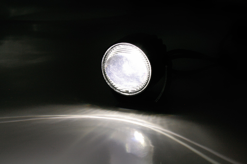 HIGHSIDER pro Scheinwerfer Satellite LED Schwarz Abblendlicht, E-geprüft (1Stck)