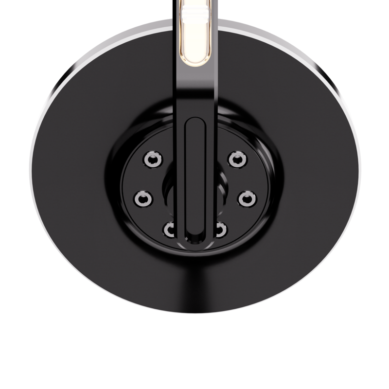 HIGHSIDER pro Conero, Lenkerendenspiegel mit LED-Blinker, Schwarz (1Stk.)