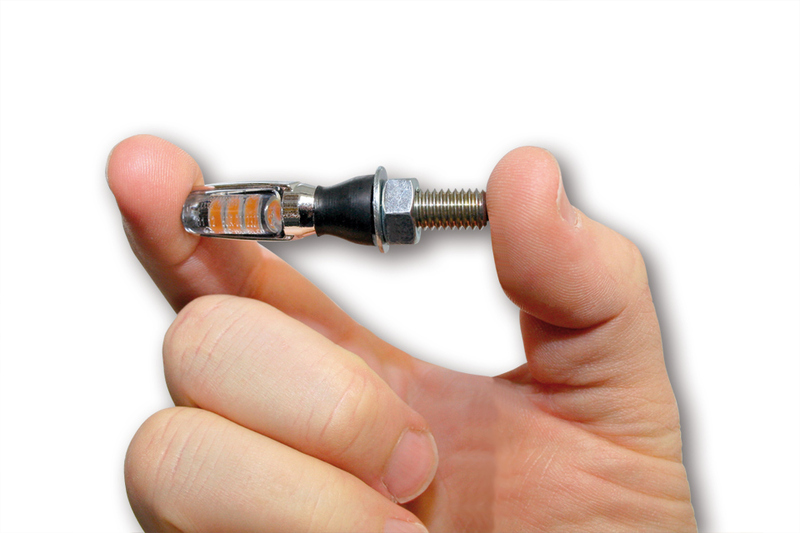 SHIN YO Spark LED Indicator Gehäuse Carbon / Linse Klar (Paar), Vorn & Hinten