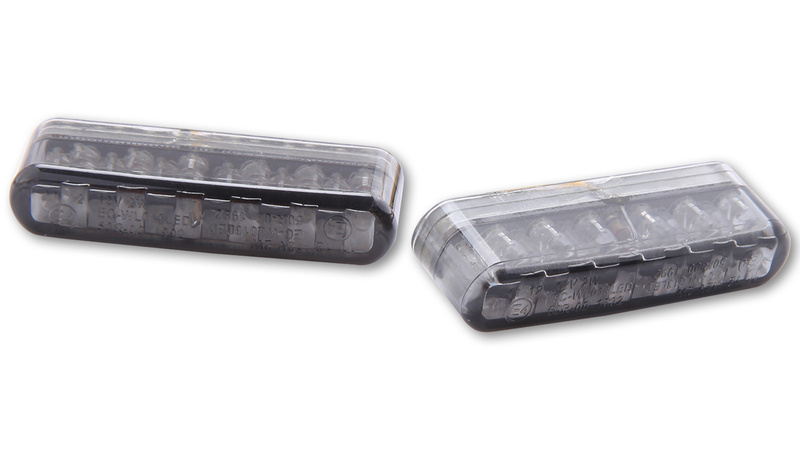SHIN YO Shorty LED Indicator-Module Gehäuse / Linse Rauchgrau (Paar), Vorn & Hinten