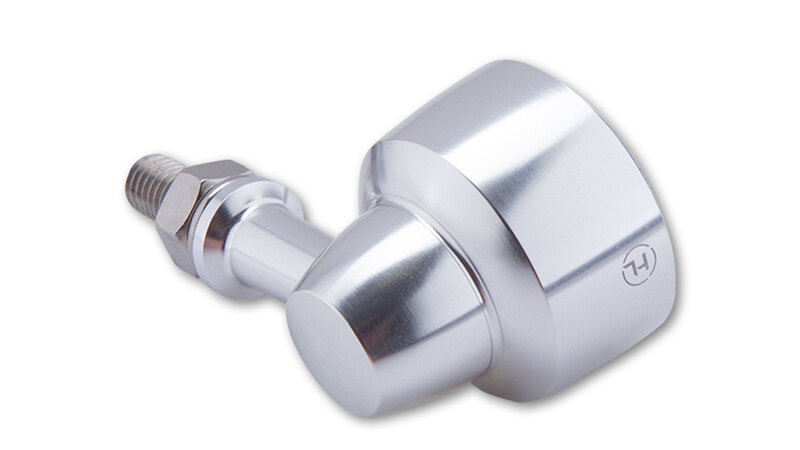 HIGHSIDER pro Classic-X1 LED Indicator Gehäuse Silber / Linse Rauchgrau (Paar), Vorn & Hinten