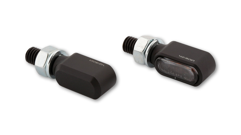 HIGHSIDER pro Stealth-XS Bronx LED Blinker, Schwarz-Matt (Paar)