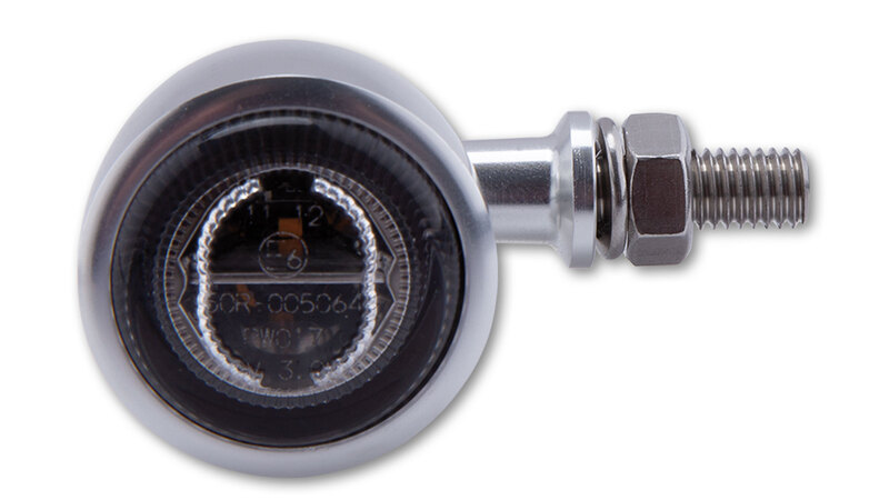 HIGHSIDER pro Classic-X1 LED Rück-, Bremslicht, Blinker Chrom/Getönt 3in1, E-Geprüft (Paar)