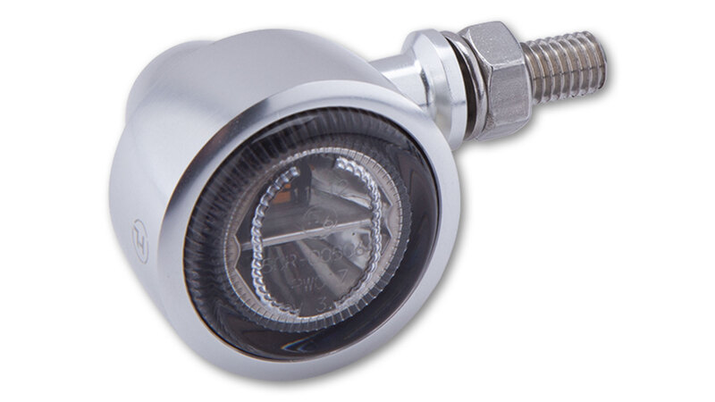 HIGHSIDER pro Classic-X1 LED Rück-, Bremslicht, Blinker Chrom/Getönt 3in1, E-Geprüft (Paar)