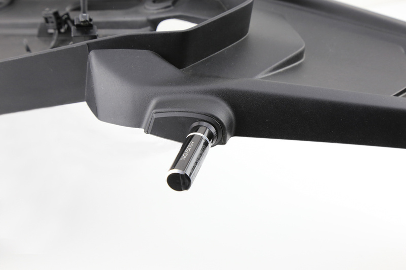 HIGHSIDER pro Montageplatten Indy Spacer Aluminium Schwarz, passend für BMW