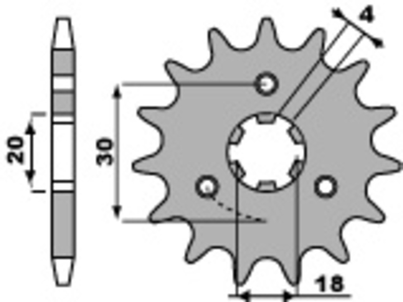 PBR Standard Stahlritzel vorne - 520