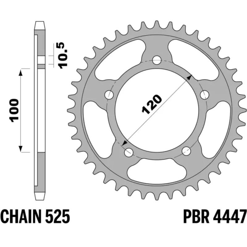 PBR Kettenrad verstärkt - 525
