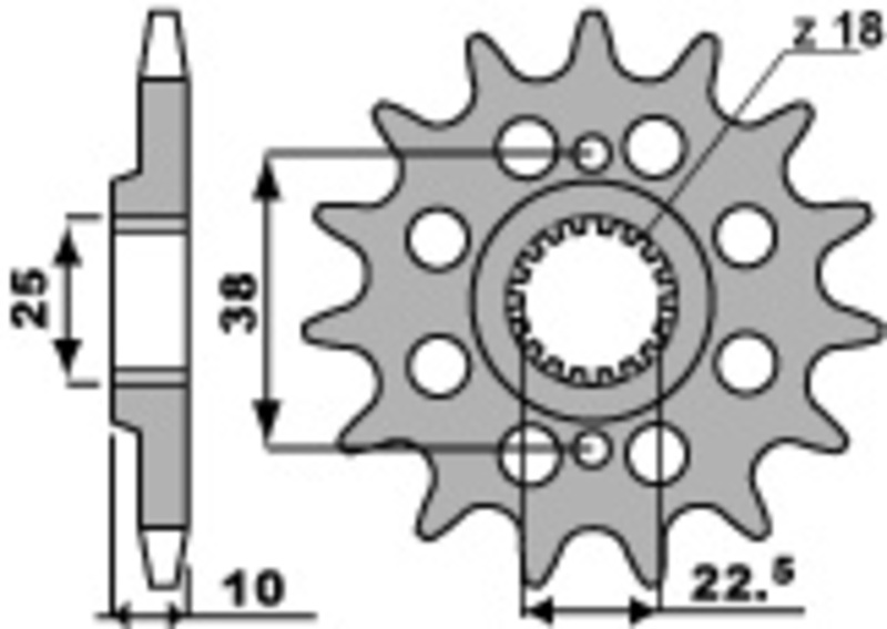 PBR Standard Stahlritzel vorne - 520
