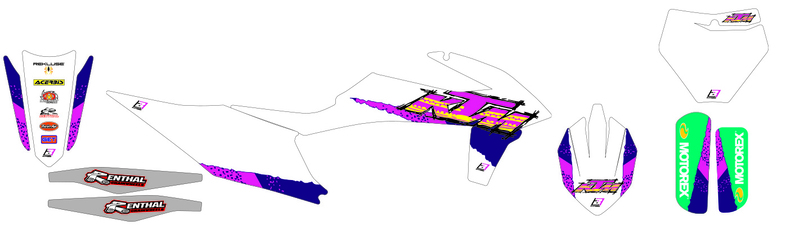 BLACKBIRD Retro Graphic Kit - passend für KTM EXC/SX-SXF