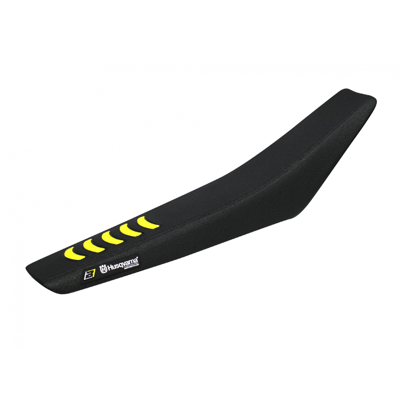 BLACKBIRD Double Grip 3 Sitzbankbezug schwarz/gelb passend für Husqvarna