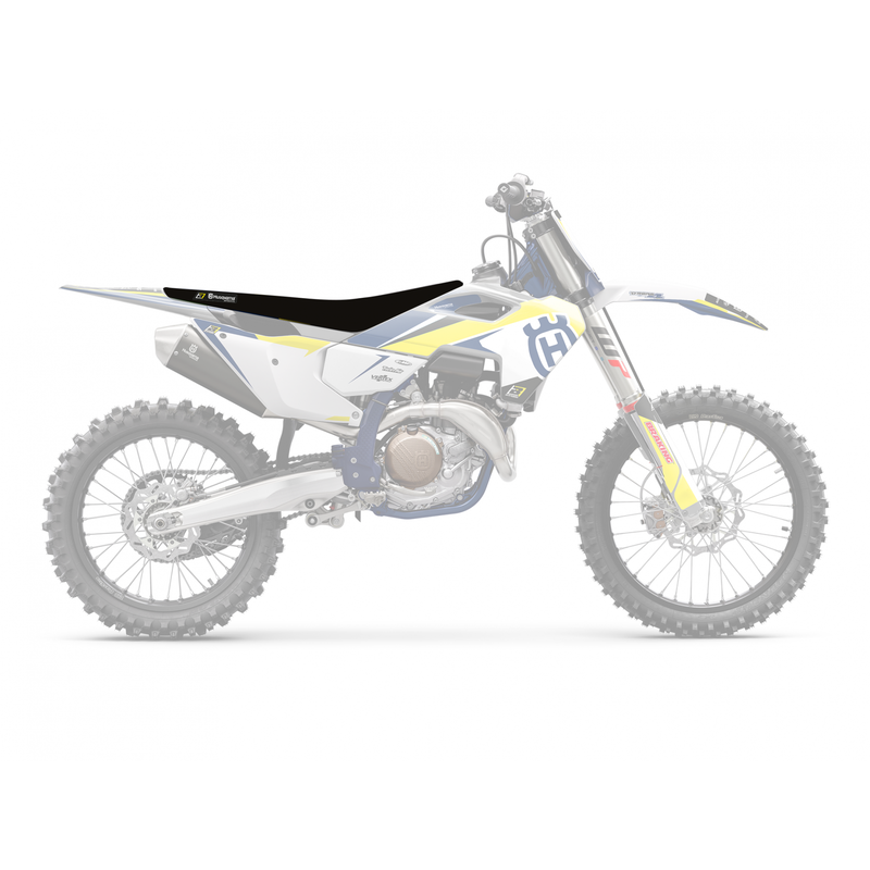 BLACKBIRD Double Grip 3 Sitzbankbezug schwarz/gelb passend für Husqvarna