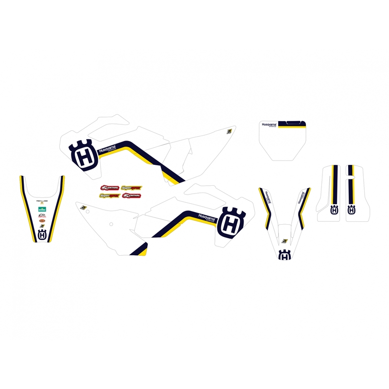 BLACKBIRD Retro-Aufkleber-Kit - passend für Husqvarna FC/TC