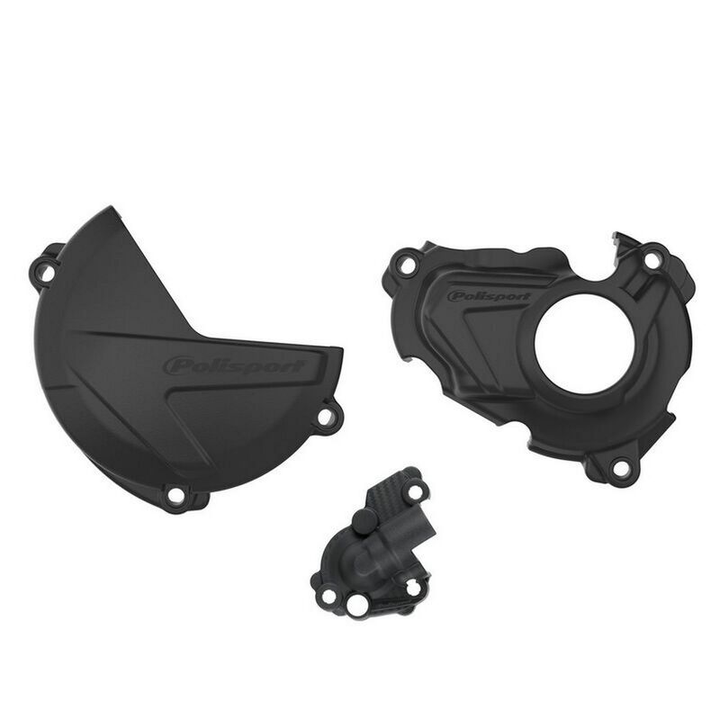 POLISPORT Kupplungs-, Zündungs- und Wasserpumpendeckelschutz Set - passend für Yamaha YZ 250 FX (20-23)