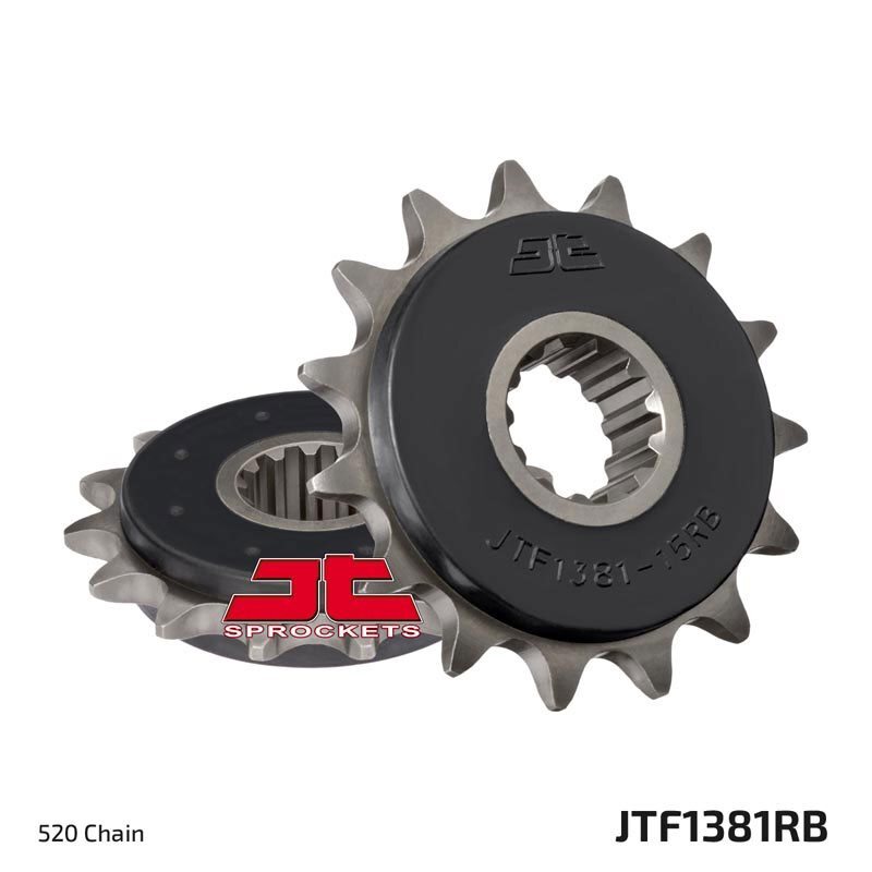 JT SPROCKETS Geräuschgedämpftes Stahlritzel vorne - 520