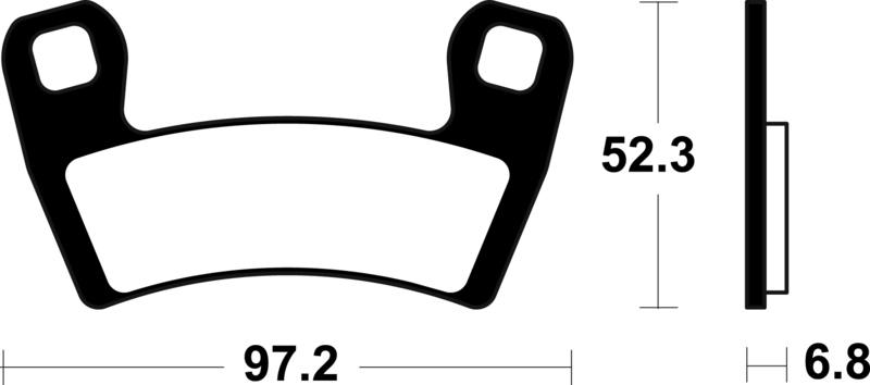 TECNIUM MX/ATV Sintermetall Bremsbeläge - MO470