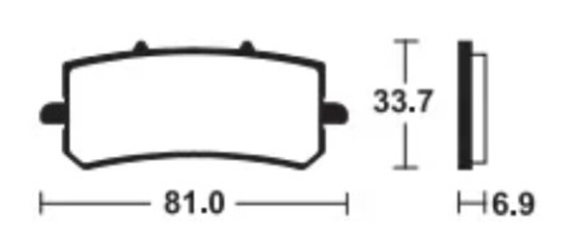 TECNIUM Sintermetall-Bremsbeläge - MTR462