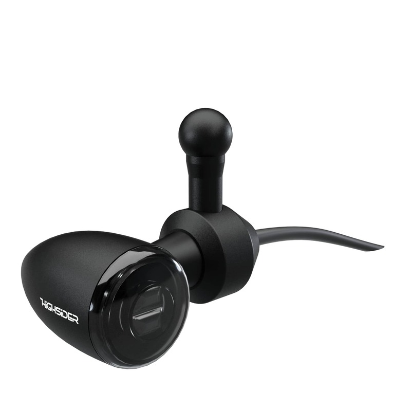 HIGHSIDER pro Blinkeradapter Schwarz Für Harley Davidson, vorne (Paar)