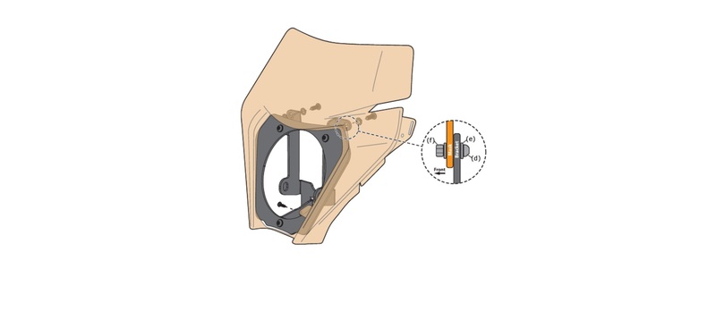 DENALI Lampenhalter für Frontscheinwerfer