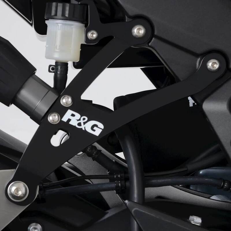 R&G RACING Auspuffhalterung - Fußstütze Abdeckplatte