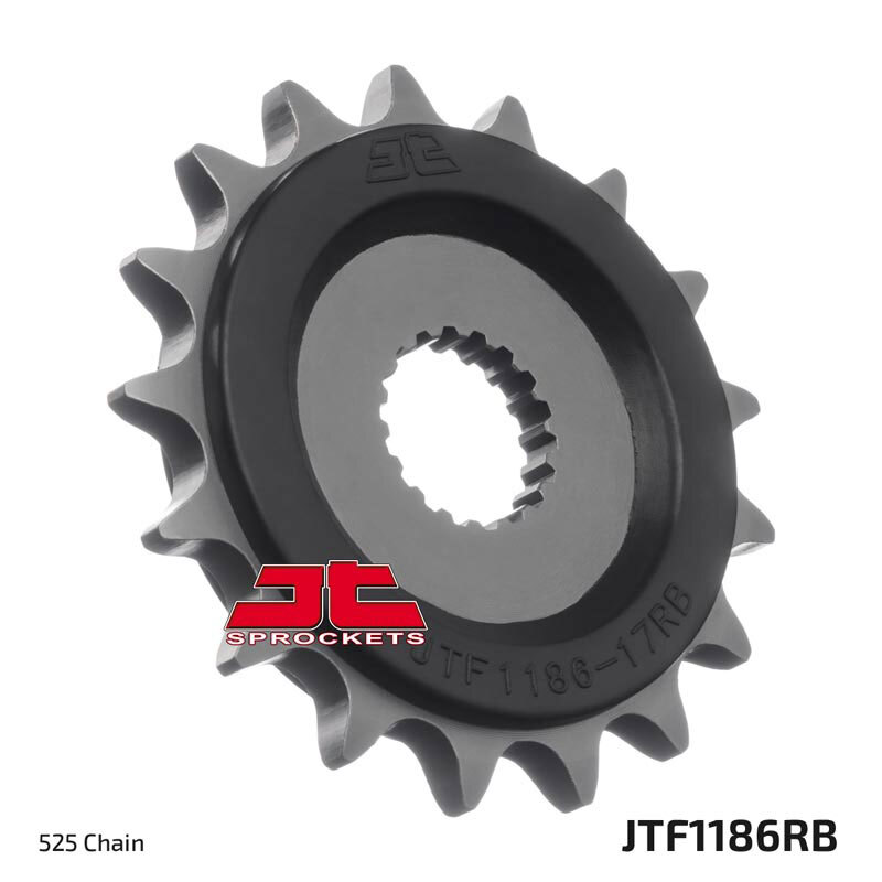 JT SPROCKETS Geräuschgedämpftes Stahlritzel vorne - 525