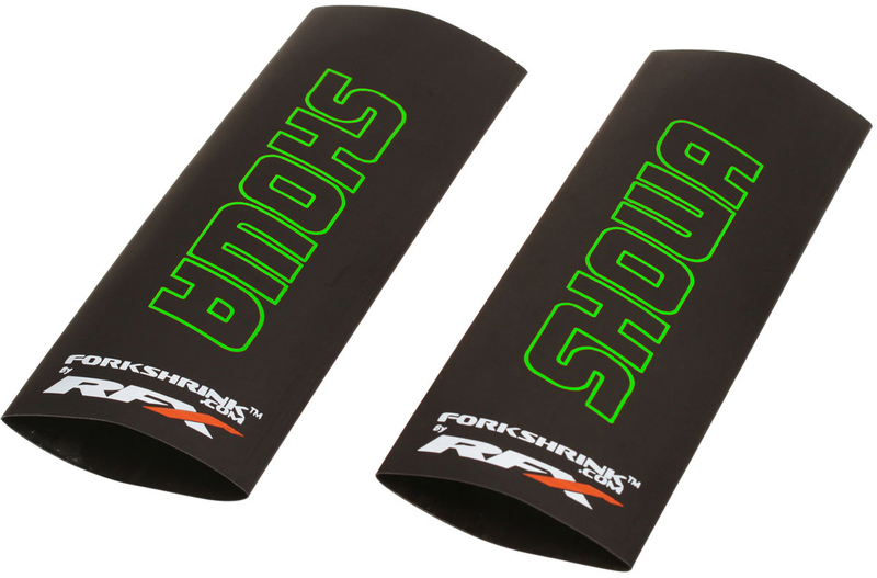 RFX Race Series Gabelschrumpfschlauch - Schutz mit Showa-Logo - Grün