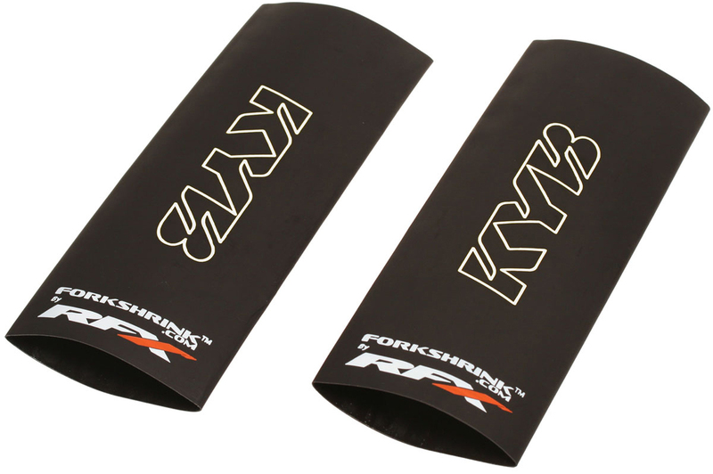 RFX Race Series Gabelschrumpfschlauch - Schutz mit KYB-Logo - Weiß